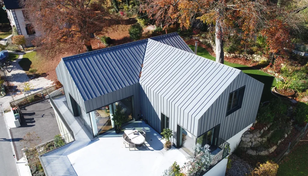 Bauen mit Bestand Oberösterreich Luftaufnahme